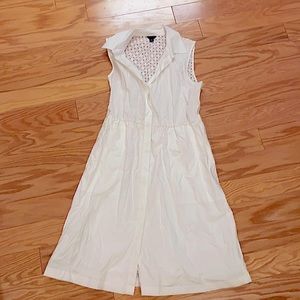 Ann Taylor White Summer Dress, Small, Perfect Condition
